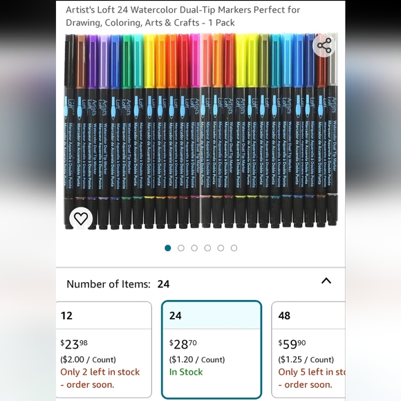 Lot of Artist Marker Sets with Color Therapy Coloring Book, Excellent Condition - Picture 5 of 16